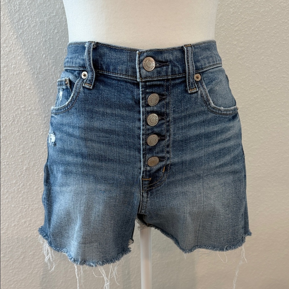 GAP Distressed Blue Denim Shorts